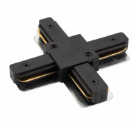 Соединитель X-образный для треков Denkirs DK Track Black TR1104-BK