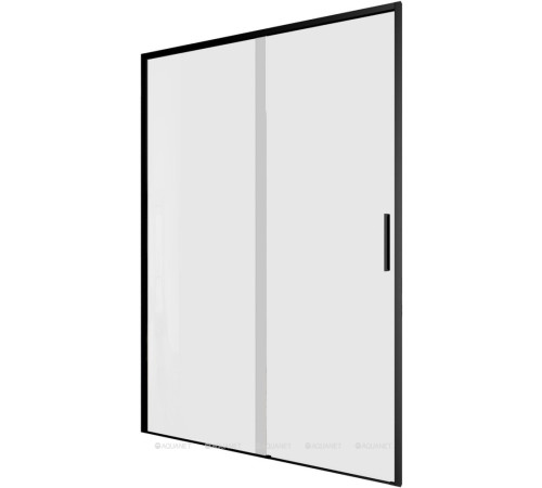 Душевая дверь в нишу Aquanet Pleasure Evo 1300 мм черный анод Easy Clean AE65-N130-BT