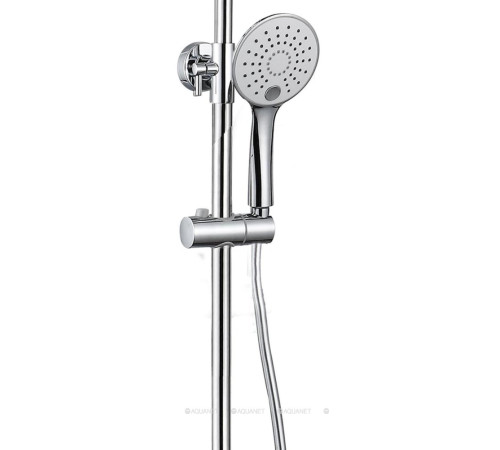 Душевая колонна Aquanet Arctic R верхний душ 220 мм с изливом хром/белый AF520-72-R-CW