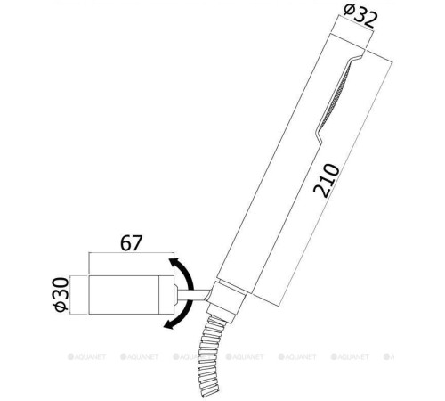 Душевой набор Paffoni Birillo лейка с держателем и шлангом 1500 мм сталь ZDUP036ST