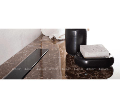 Линейный трап Pestan Confluo Frameless Line 450 мм Black Glass 13701202