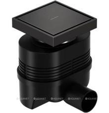 Трап точечный Allen Brau PRIORITY 100х100 мм графит браш 9.50026.MG