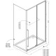 Душевое ограждение Allen Brau Fantasy 2.0 1400x800 мм 8 мм хром 3.11008.00/3.11011.00