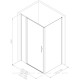 Душевое ограждение Allen Brau Priority 1200x1000 мм 8 мм хром 3.31031.00/3.31046.00