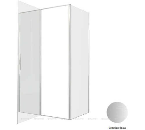 Душевое ограждение Allen Brau Priority 1200x800 мм 8 мм серебро браш 3.31032.BA/3.31041.BA