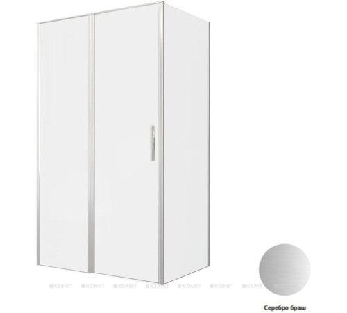 Душевое ограждение Allen Brau Priority 1200x800 мм 8 мм серебро браш 3.31032.BA/3.31041.BA
