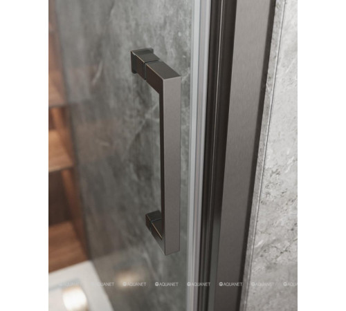 Душевой уголок Cezares Molveno AF-31 90 см оружейная сталь прозрачное стекло MOLVENO-AF-31-90-C-GM-IV