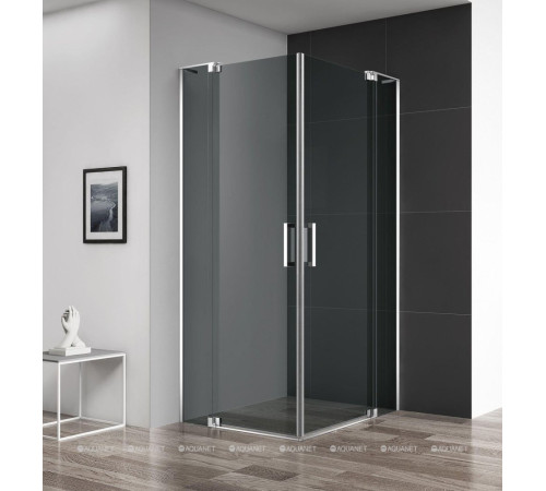 Душевой уголок Cezares SLIDER AH-2 70/80x100/110 см стекло серое профиль хром SLIDER-AH-2-70/80-100/110-GRIGIO-Cr