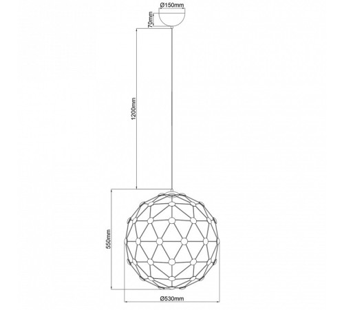 Подвесной светильник Divinare Cristallino 1610/02 SP-60