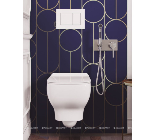 Смеситель с гигиеническим душем Jacob Delafon Elate комплект на 2 отверстия хром E25838-CP