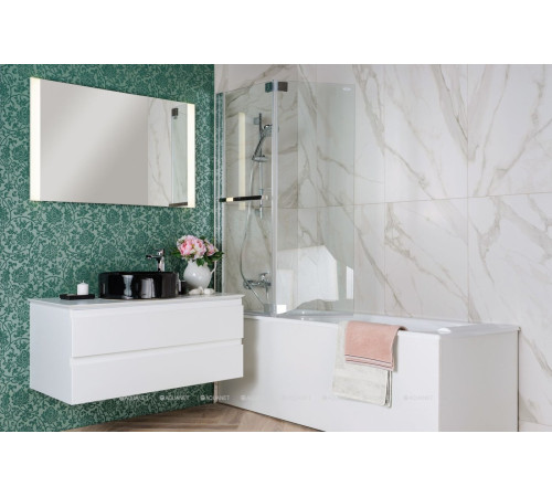 Тумба со столешницей Jacob Delafon Madeleine 100 см с подсветкой белый блестящий EB2084-J5