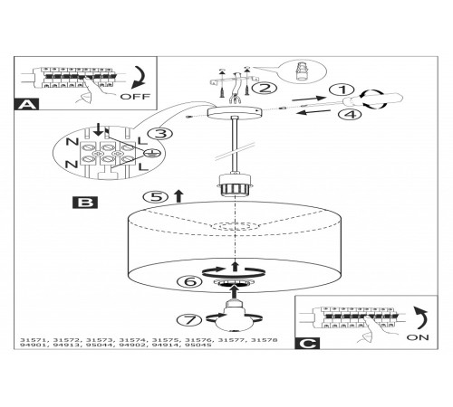Подвесной светильник Eglo Pasteri 31572