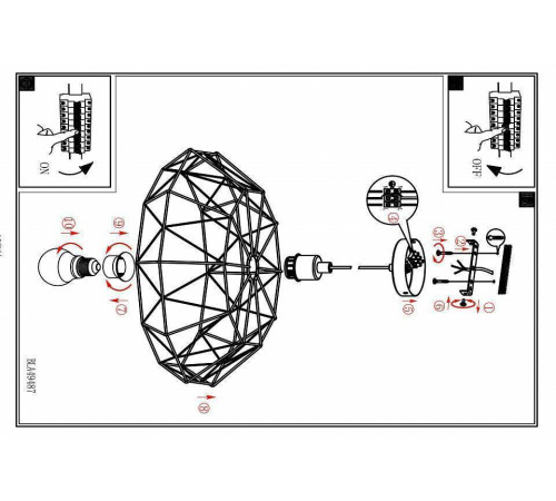 Подвесной светильник Eglo ПРОМО Carlton 2 49488