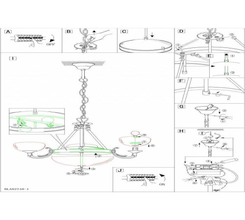 Подвесная люстра Eglo ПРОМО Savoy 82748