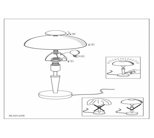 Настольная лампа декоративная Eglo Solo 91238