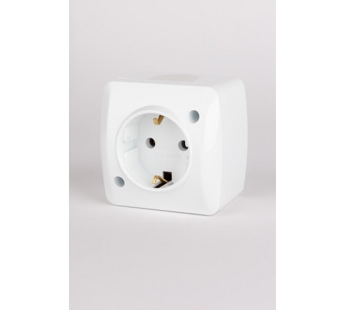 Розетка с заземлением Elbi Eleсtriс Alsu 7 504-010200-217