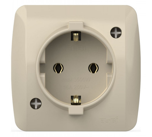 Розетка с заземлением Elbi Eleсtriс Alsu 7 504-010300-217