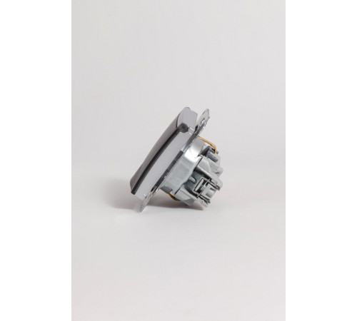 Розетка с заземлением с крышкой, без рамки Elbi Eleсtriс Zena Vega 609-011000-218