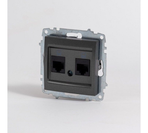 Розетка двойная Ethernet RJ-45 без рамки Elbi Eleсtriс Zena Vega 609-011100-248