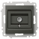 ТВ-розетка проходная без рамки Elbi Eleсtriс Zena Vega 609-011100-272