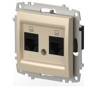 Розетка двойная Ethernet RJ-45 без рамки Elbi Eleсtriс Zena Vega 609-012500-248