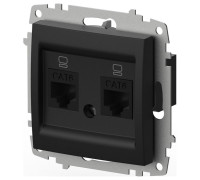 Розетка двойная Ethernet RJ-45 без рамки Elbi Eleсtriс Zena Vega 609-014800-248