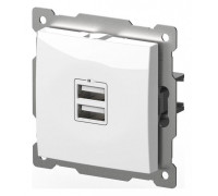 Розетка 2хUSB type A без рамки Elbi Eleсtriс Zena Vega 609-015600-143