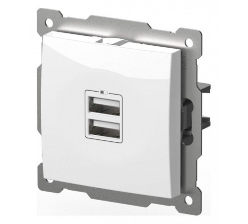 Розетка 2хUSB type A без рамки Elbi Eleсtriс Zena Vega 609-015600-143