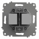 Розетка двойная Ethernet RJ-45 без рамки Elbi Eleсtriс Zena Vega 609-015600-248