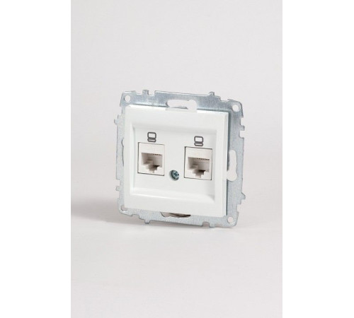 Розетка двойная Ethernet RJ-45 без рамки Elbi Eleсtriс Zena Vega 609-015600-248