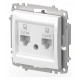 Розетка двойная Ethernet RJ-45 без рамки Elbi Eleсtriс Zena Vega 609-015600-248