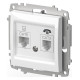 Розетка двойная RJ-12 и Ethernet RJ-45, без рамки Elbi Eleсtriс Zena Vega 609-015600-249