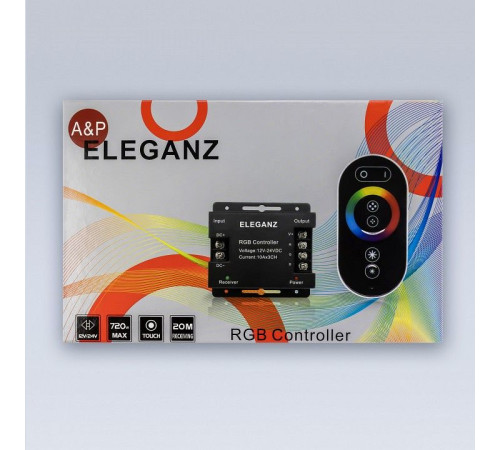 Контроллер-регулятор цвета RGB с пультом ДУ Eleganz 1005