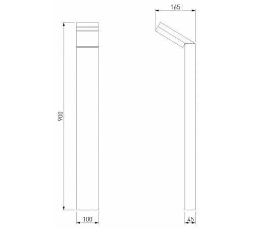 Наземный низкий светильник Elektrostandard Sensor a053949