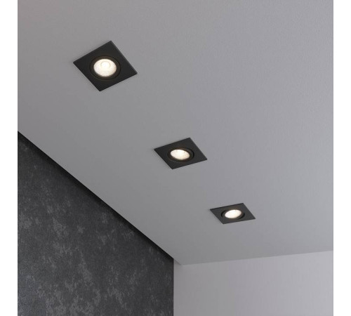 Встраиваемый светильник Elektrostandard 15273/LED черный/хром a056033