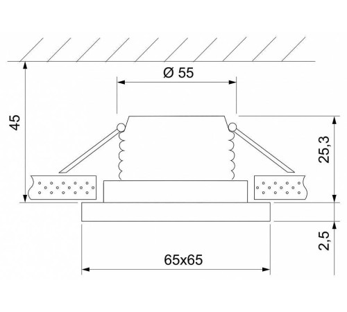 Встраиваемый светильник Elektrostandard 15273/LED черный/хром a056033