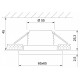 Встраиваемый светильник Elektrostandard 15273/LED черный/хром a056033