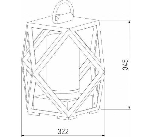 Наземный низкий светильник Elektrostandard Ambra a056234