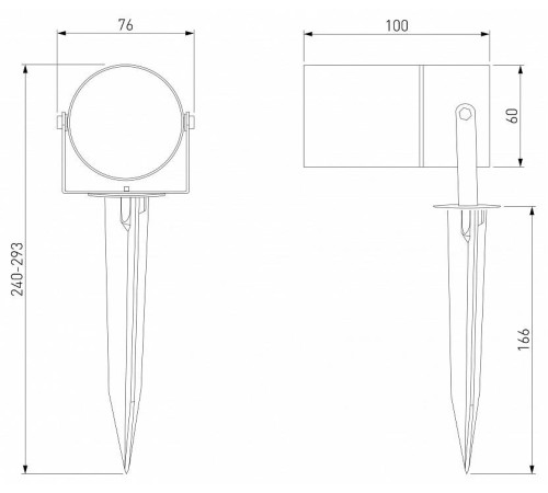 Наземный низкий светильник Elektrostandard Landscape a059011