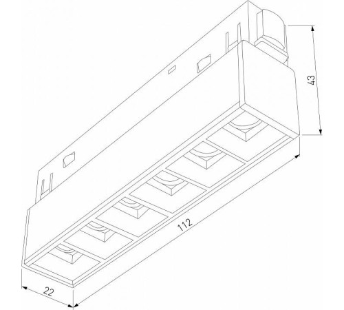 Встраиваемый светильник Elektrostandard Slim Magnetic a064528