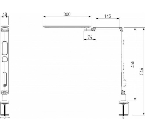 Настольная лампа офисная Elektrostandard Intelligent a064812