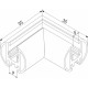 Соединитель угловой L-образный для треков накладных Elektrostandard Mini Magnetic a067578
