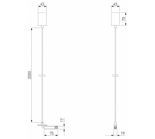 Подвес для трека Elektrostandard Line Magnetic a069726