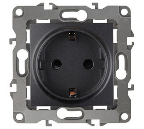 Розетка с заземлением, без рамки Эра Эра 12 12-2001-05