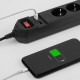 Удлинитель с выключателем Эра USF-5es-1.5m-USB-B