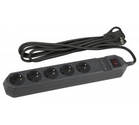 Удлинитель с выключателем Эра  USF-5es-1.5m-USB-B