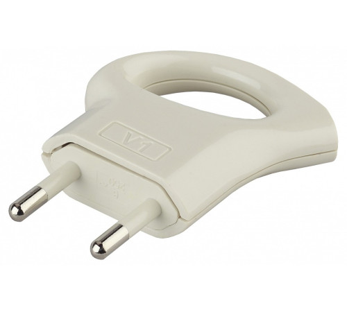 Вилка прямая без заземления Эра V1