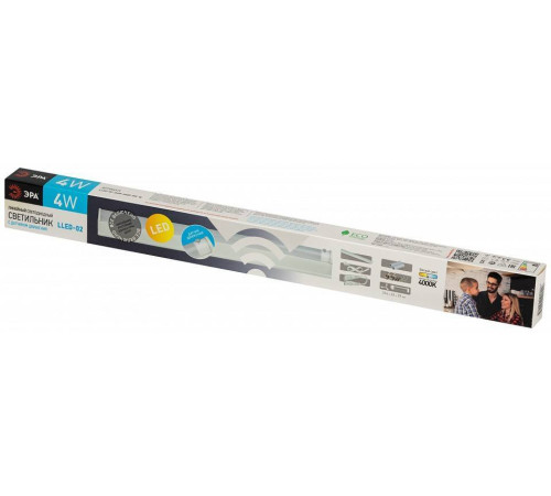 Накладной светильник Эра LLED-02-04W-4000-MS-W