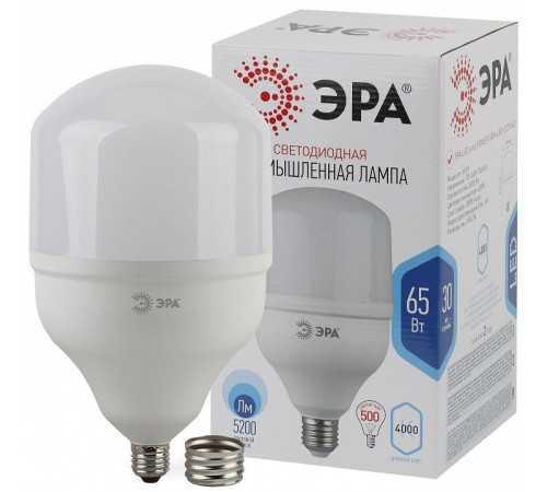 Лампа светодиодная Эра Стандарт LED POWER T160-65W-4000-E27/E40