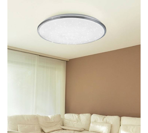 Светильник светодиодный накладной ЭРА Классик SPB-6 Chrome 70 Вт с пультом ДУ SPB-6-70-RC Chrome